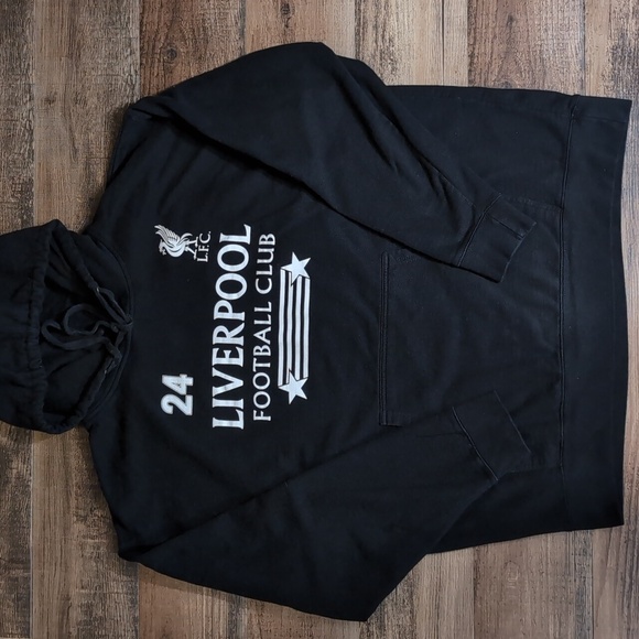 Liverpool Football Club 2024 Pre-Season US Tour Merch Hoodie Size XXL In Black - Picture 1 of 7